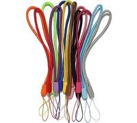 12 Pack Short Colorfull Hand Wrist Lightweight Lanyard Strap String for USB Flash Drives, Keys, Keychains, ID Name Tag Badge Holders and other Portable Items - Assorted Colors (Blue/Purple/red.)