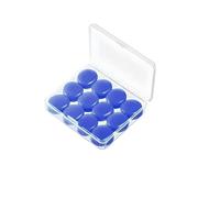 12 Pack Silicone mud earplugs Protective earplugs Swimming Equipment Sleep aid Tools(Dark Blue Round)