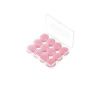 12 Pack Silicone mud earplugs Protective earplugs Swimming Equipment Sleep aid Tools(PinkRound)