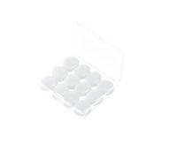 12 Pack Silicone mud earplugs Protective earplugs Swimming Equipment Sleep aid Tools(Transparent Round)