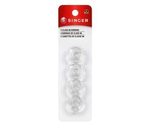 12 Pack - SINGER Plastic Class 66 Bobbins-4/Pkg - 2141