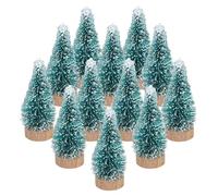 12 Pack Small Christmas Tree,Christmas Tree Sunnymi Life, Xmas Crafts Decoration Mini Trees for Art Projects,Miniature Xmas Tree to Making DIY Snow Globes, Xmas Cake and Gifts
