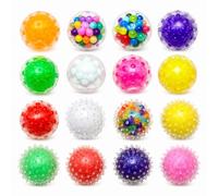 12 Pack Squishy Ball Set Of 6 Smooth Round And 6 Textured Soft Sensory Squeeze Balls For Desk Office Home School Travel Quiet Hand Calming Focus Aid