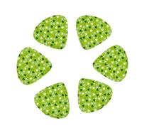 12 Pack St Patrick's Day Green Guitar Picks, Bass Electric Acoustic Guitar Ukulele Accessories Includes Thin Medium Heavy Guitar Picks Plectrums with Organizer Storage Box