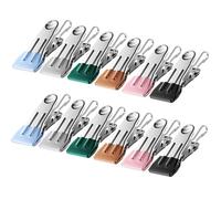 12 Pack Stainless Steel Metal Clothes Pins with Hooks, Windproof Colored Clothespins, Heavy Duty Clothing Clips, Outdoor Clothes Pegs for Laundry Clothesline Chip Bag Food Towel Socks (12Pcs)