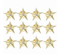 12 Pack Star-Shaped Lapel Pins Blank Five-Point Badge for Clothing Accessory