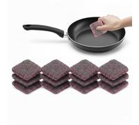 12 Pack Steel Wool Scourer Pads Soap Filled | Commercial Strength Rust Remover & Scouring Pads for Pots, Ovens & Grills | Heavy Duty Multi-Purpose Kitchen Cleaner