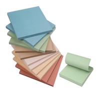 12 Pack Sticky Notes, Note Pads 76 x 76 mm, 600 Sheets Total Sticky Pad, Removable Memo NotePads for Students Teachers, Home and Office Use (Retro Colors)