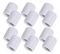 12 Pack Sweatbands Sports Wristband Cotton Sweat Band for Men and Women, Good for Tennis, Basketball, Running, Gym, Working Out (White)