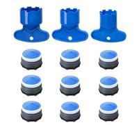12 Pack Tap Faucet Aerator, Universal Thread Size M16.5/M18.5/M21.5, High-Efficiency Water Saver Filter, Includes 3 Wrenches for Easy Installation, Faucet Aerator Replacement Parts
