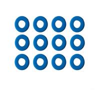 12 Pack Tennis Vibration Dampeners, Silicone Shock Absorbers for Tennis and Squash Rackets, Easy Installation, Multiple Colors(Blue)