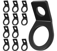 12 Pack Tie Down Strap Rings Tie-Down Anchors Hooks for Mounting in The Garage,Metal Tie Down Anchors Rings for Tiedown Attachment Points for Truck,Trailer,Camper