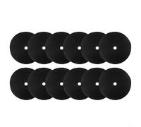 12 Pack Tree Mulch Mats for Grass Protection, Black Barrier Cloth Rings for Garden Farm Orchard Landscaping, Fabric Ground Cover to Keep Soil Tidy and Clean (52x52cm & 62x62cm)(62cm)
