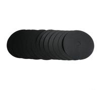 12 Pack Tree Mulch Mats Non-Woven Fabric Shading Discs 15-42cm Garden Barrier Guards for Flower Pots Shrubs and Landscaping Black(32CM)