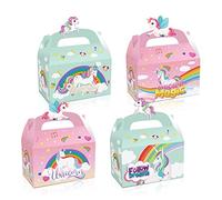 12 Pack Unicorn Gift Boxes,Unicorn Party Favor Boxes,Rainbow Party Treat Boxes,Unicorn Theme Candy Goodies Boxes for Kids Birthday Baby Shower
