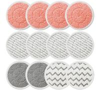 12 Pack Upgraded S7001 Pads Replacement Steam Mop Pads for Shark S7001 S8201 S8001 S7201 S7000 S7000AMZ S7001TGT Series Steam Mop Pads,Steam&Scrub All-in-One Scrubbing Mop Pads,Part Model #:XKITP7000