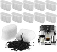 12 Pack Water Filter Inserts for Ninja Luxe Cafe Accessories Activated Carbon Filter for Coffee Machine Filters Compatible with Ninja Luxe Café Premier Espresso Machine ES601UK & Pro Series ES701UK