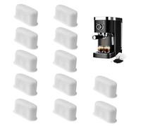 12 Pack Water Filter Inserts, Replacement Charcoal Filters Compatible with Cuisinart & DeLonghi Coffee Machines Activated Carbon Water Filter to Enhance Coffee Flavor and Filtering limescale