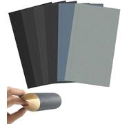 12 Pack Wet and Dry Sandpaper Sheets, Multi-Grit 800-5000, for Wood, Metal, Furniture, Car Polishing, Walls, and Home Improvement