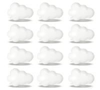 12 Pack White Cloud Balloons for Baby Showers - Airplane Care Cute Bear Boy Story Super Bro Themed Party Decorations, Boy or Girl Birthday Baby Shower