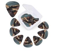 12 Pack World War Aircraft Guitar Picks with Organizer Storage Box, 3 Different Thickness Celluloid Plectrums for Acoustic Guitar, Bass, Ukulele, Includes 0.46mm, 0.71mm, 0.96mm
