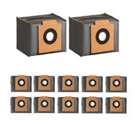 12 Pack X10 Pro Omni Dust Bags Compatible With Eufy Bags, X8 Pro Bag, for Eufy Robot Vacuum Bag, Large Capacaity Disposable,3 Layer Construction to Prevent Tearing