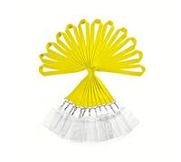 12 Pack Yellow Lanyards with Waterproof ID Badge Holders - Durable Polyester Neck Straps for Office Staff, Teachers & Corporate Events
