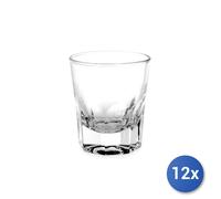 12 Packs 6 Glasses In Piemontese Glass cl 10 Transparent Bormioli Rocco