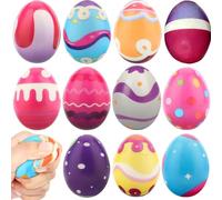 12 Packs Easter Eggs Squishy Toys, Easter Basket Stuffers Slow Rising Stress Squishies for Kids, Basket Fillers Party Favor, Classroom Prize Supplies