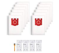 12 Packs FJM/GN Dust Bags Replacements Compatible with Miele Hoover Bags Classic C1 Complete C1 C2 C3 S2 S5 S8 S400 S600 S2000 S5000 And S8000 Series with 4 Set Air Clean Filter