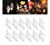 12 Packs Mini Hanging Lantern Lights LED Warm White for Paper Lanterns Balloons Waterproof Battery Operated for Easter Party Wedding Home Decoration