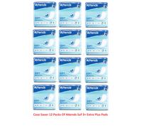 12 Packs Of 10 Attends Soft 3 + Extra Plus Pad 120 x Incontinence Pads 205112