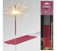 12 Packs of 10 x 18cm (7") Glitzy Celebration Sparklers for Indoor or Outdoor Use | Metallic Colour Coated Sparklers in Gold, Rose Gold or Silver | Great for Any Occasion (Rose Gold, 120)