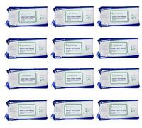 12 PACKS OF 80 XL ADULT WET WIPES INCONTINENCE FOR FULL BODY EXTRA LARGE CLEANING CLEANSING PATIENT PREMIUM BED BATH STRONG ALOE VERA TRAVEL HYGENIE SEALABLE LID THICK NO SHOWER INTIMATE