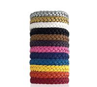 12 packs of adjustable leather mosquito repellent bracelet