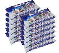 12 Packs of Medipure XXL Large & Thick Wet Wipes 22cm x 28cm 48/Pack (576 Wipes)
