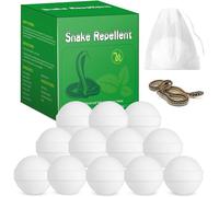 12 Packs Powerful Snake Repellent for Yard, Natural Repellent Balls for Snake Outdoor Camping Fishing, Snake Away Repellent to Keep Snakes Rats Away from Yard, Garden, Lawn, Garage, Human & Pet Safe