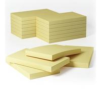 12 Pads- 76 x 127 mm Large Classics Yellow Sticky Notes,Self-Stick Memo Pads Its Strong Adhesive Notes,80 Sheets/Pad