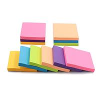 12 Pads Sticky Notes 3" x 3" Extra-Large Sticky Giant Pads Post Self Stick Notes Pads Bright Stickies Colorful Super Sticking Memo Pads (100 Sheets Per Pad)