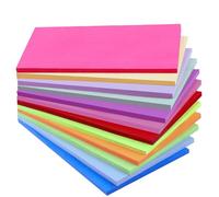 12 Pads Sticky Notes, Large Sticky Pads, 12 Brilliant Colors Book Tabs, Sticky Tabs Page Markers, Pastel Sticky Notes Tabs, Perfect Aesthetic Revision Stationary, Study Essentials -76 x 127 mm