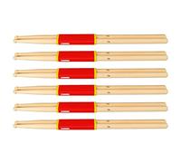 12 Pair Drumsticks Maple Wood Drum Stick Replacement with Good Rhythm Performance for School Practice Performance