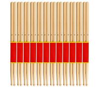 12 Pair Maple Wood Drumsticks, Lightweight Drum Stick Set, Premium Maple Wood Material for School Practice Performance, Smoothly Flat Board Head Design with Comfortable Feel, Repla