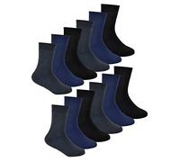 12 Pair Multipack Kids Thermal Socks | Sock Snob | Childrens Thick Socks for Winter | Boys & Girls