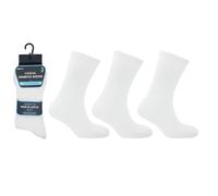 12 Pair Value Pack Mens Non-Elastic Diabetic Friendly Loose-Top Socks | Cotton Socks for Men Suitable for Work and Casual Wear UK Shoe Size 6-11 (UK, Numeric, 6, 11, Regular, Regular, White)