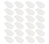 12 Pair White Cotton Work Gloves for Adults, Breathable Safety Gloves | Bulk Value Pack, Easy to Clean, Size L and S, for Warehouse Picking and Cleaning Tasks