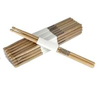 12 PAIRS - 5B WOOD TIP NATURAL MAPLE DRUMSTICKS PRO 24 DRUM STICKS NEW