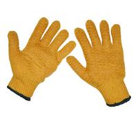 12 Pairs Anti-Slip Handling Gloves - Large - Spun Nylon Gloves - Bs En 388