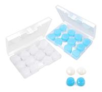 12 Pairs Bio Ears Ear Plugs Silicone for Sleep Noise Cancelling Swimming Earplugs, Soft Reusable Ear Plug for Sleeping Snoring Concerts Airplane 27dB