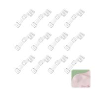 12 Pairs Clear Bra Straps, Invisible Transparent Shoulder Straps, Adjustable Non-slip Bra with Clear Straps for Women Girls Strapless Bras 3 Sizes (10mm/12mm/15mm)