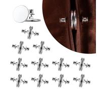 12 Pairs Curtain Magnets Buttons, Plus Size 0.98 Inch Magnetic Curtain Clips Curtain Magnets Closure to Prevent Light Leaking for Indoor Outdoor Curtains